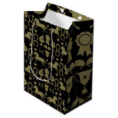Gouden Paardrijden Medium Cadeauzakje (Voorkant Gekanteld)