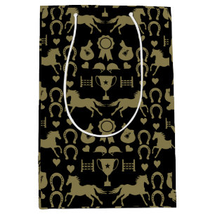 Gouden Paardrijden Medium Cadeauzakje