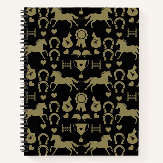 Gouden Paardrijden Notitieboek (Voorkant)