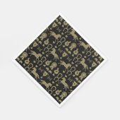 Gouden Paardrijden Servet (Hoek)