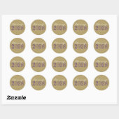Gouden & Paarse Afstudeer Envelope Zegel Stickers (Vel)