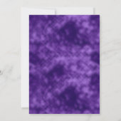 Gouden Paarse afstudeerfeest Kaart (Achterkant)