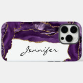 Gouden Paarse Agaat Geode iPhone Case-Mate iPhone Case (Achterkant (horizontaal))