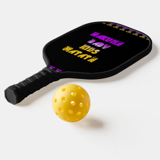 Gouden Paarse Baby Kinder Hakunamatata Leuk Avontu Pickleball Paddle (Laag 2)