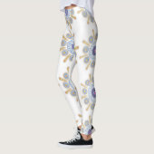 Gouden, paarse en blauwe boeiende Leggings (Links)