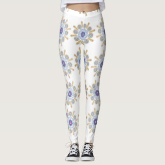Gouden, paarse en blauwe boeiende Leggings