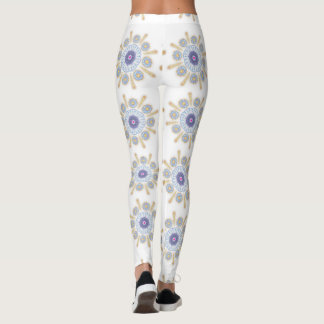 Gouden, paarse en blauwe boeiende Leggings