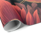 Gouden Paarse Geringde Planeet Hemeltuin Cadeaupapier (Rol Hoek)