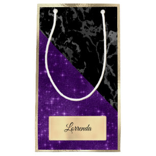 Gouden Paarse Violette Marmeren Zwarte Grijs van Klein Cadeauzakje