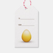 Gouden paasei cadeaulabel (Voorkant)