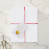Gouden paasei cadeaulabel (Met Touw)