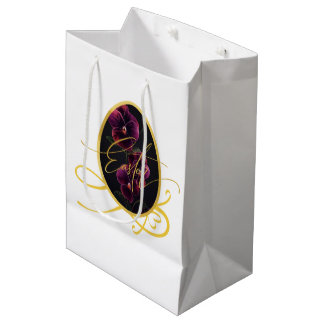 Gouden Paasei en Elegante Iris Medium Cadeauzakje