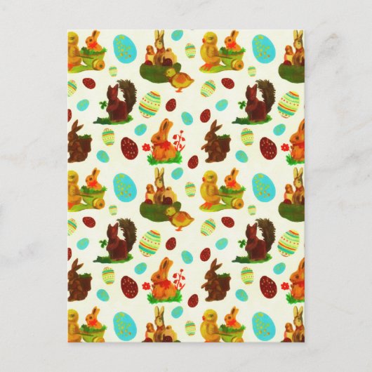 gouden paaseieren Tuinkuikens Bunny Briefkaart (Voorkant)