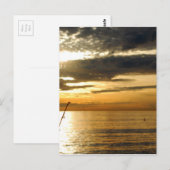 gouden pacific sunset briefkaart (Voorkant / Achterkant)