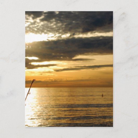 gouden pacific sunset briefkaart (Voorkant)