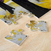 Gouden pad door een lavendelbos legpuzzel (Zijkant)
