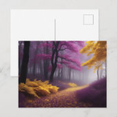 Gouden pad door Paarse Bossen Briefkaart (Voorkant / Achterkant)