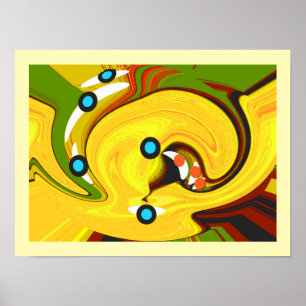 Gouden pad kunst poster