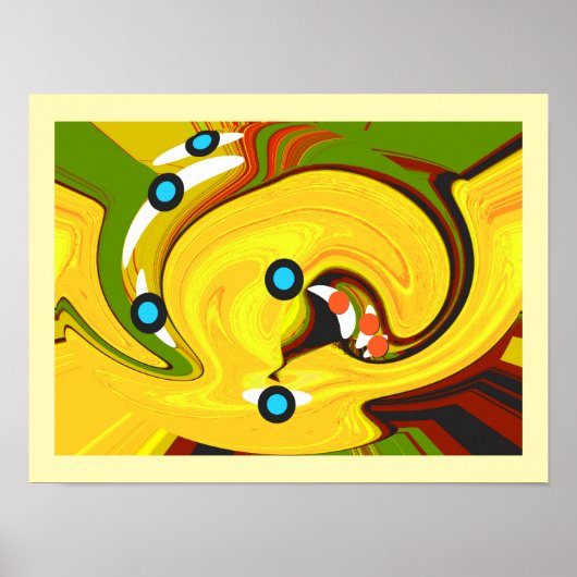 Gouden pad kunst poster (Voorkant)