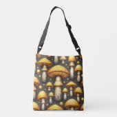 Gouden Paddenstoelen Crossbody Tas (Achterkant)