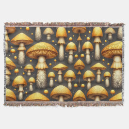 Gouden Paddenstoelen Deken