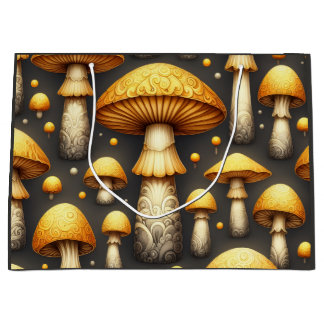 Gouden Paddenstoelen Groot Cadeauzakje