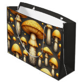 Gouden Paddenstoelen Groot Cadeauzakje (Achterkant Gekanteld)