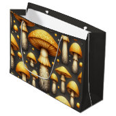 Gouden Paddenstoelen Groot Cadeauzakje (Voorkant Gekanteld)