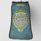 Gouden paden: geloof in jezelf. golfheadcover (Draai 90)