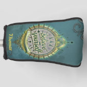 Gouden paden: geloof in jezelf. golfheadcover (Voorkant)