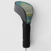 Gouden paden: geloof in jezelf. golfheadcover (Schuin)