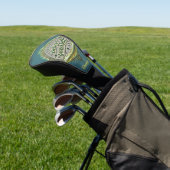 Gouden paden: geloof in jezelf. golfheadcover (Insitu)