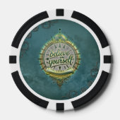 Gouden paden: geloof in jezelf. poker chips (Voorkant)