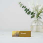 Gouden Paillet Mini Visitekaartje (Staand voorkant)