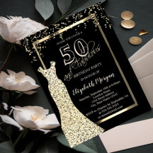 Gouden Pailletten Jurk 50e Verjaardag