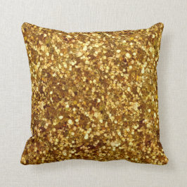 Gouden pailletten kussen