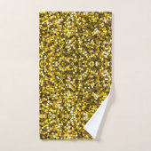 Gouden pailletten patroon bad handdoek (Handdoek)