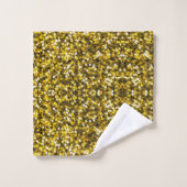 Gouden pailletten patroon bad handdoek (Wasdoekje)