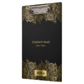 Gouden Paisley kant met zwarte achtergrond Klembord (Links)