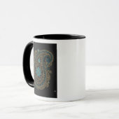 Gouden Paisley Lotus Mok (Voorkant links)