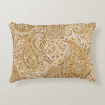 Gouden Paisley Warme Gezellige Klassieke Ontwerp