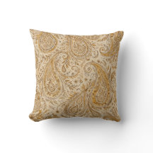 Gouden Paisley Warme Gezellige Klassieke Ontwerp
