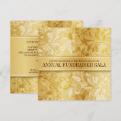 Gouden Paisley Wervel Event Kaart (Voorkant / Achterkant)