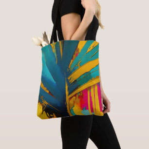 Gouden Palm - Abstract Tropical Energy Tote Bag
