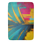 Gouden Palm - Abstracte Tropische Energie Badmat (Voorkant Verticaal)