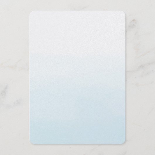 Gouden Palm Bomen Ombre Bruiloft Menu (Achterkant)