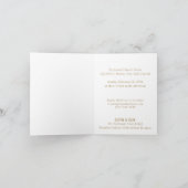 Gouden Palm Cross gepersonaliseerde doop gevouwen (Binnen)