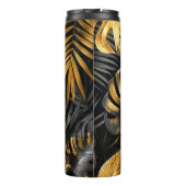Gouden Palm en Monstera Patroon Thermosbeker (Achterkant)