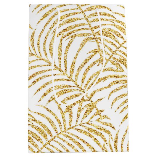 Gouden Palm Gift Bag Medium Cadeauzakje (Voorkant)