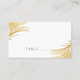 Gouden Palm laat moderne Beach Place kaarten Plaatskaartje